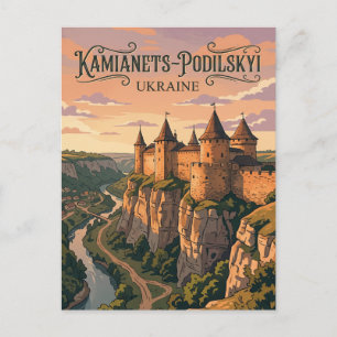 Burg Kamjanetz-Podilskyj Ukraine Postkarte