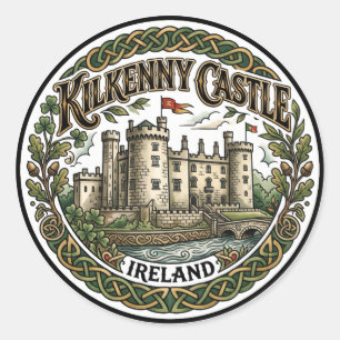 Burg Kilkenny Irland Runder Aufkleber