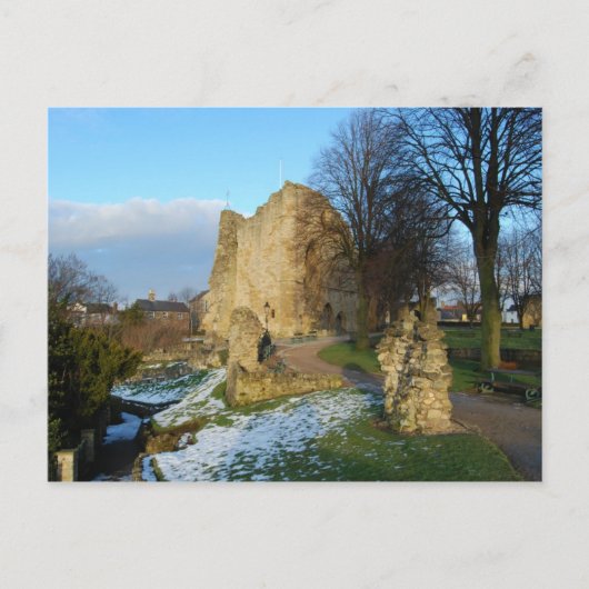Burg Knaresborough Postkarte (Vorderseite)