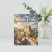 Burg Kolossi, Kolossi Zypern Postkarte (Stehend Vorderseite)
