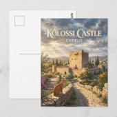 Burg Kolossi, Kolossi Zypern Postkarte (Vorne/Hinten)