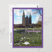 Burg Kopenhagen (Rosenborg-Grundstück) Postkarte (Vorne/Hinten)