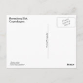 Burg Kopenhagen (Rosenborg-Grundstück) Postkarte (Rückseite)