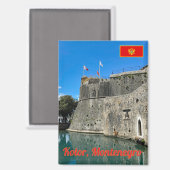 Burg Kotor - Montenegro - Reise Magnet (Vorderseite/Rückseite)