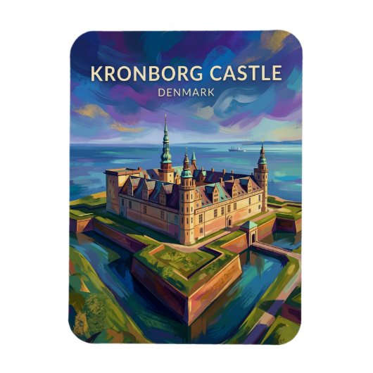 Burg Kronborg Dänemark Magnet (Vertikal)