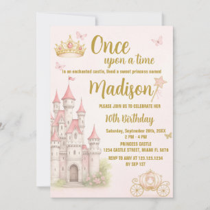 Burg & Kronprinzessin Einladung zum Geburtstag