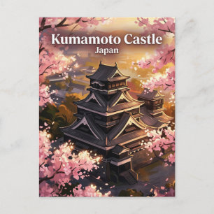 Burg Kumamoto Japan Postkarte