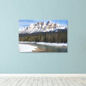 Burg Leinwand (Insitu (Holzboden))