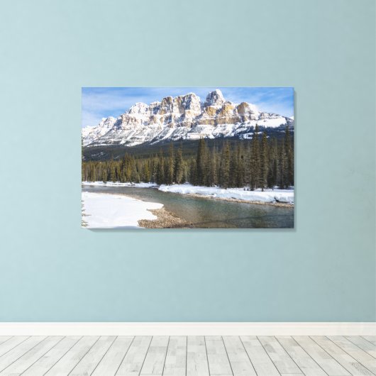 Burg Leinwand (Insitu (Holzboden))