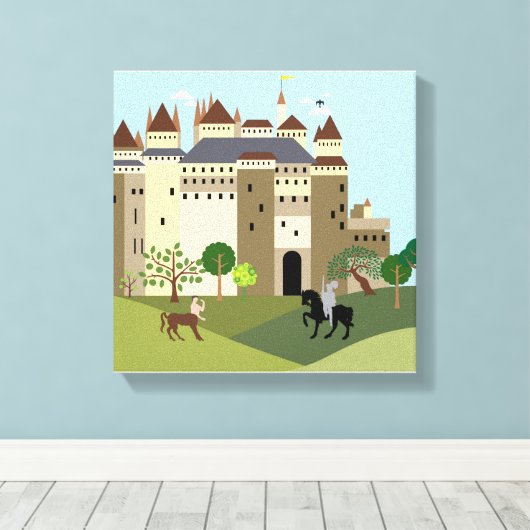 Burg Leinwanddruck (Insitu (Holzboden))