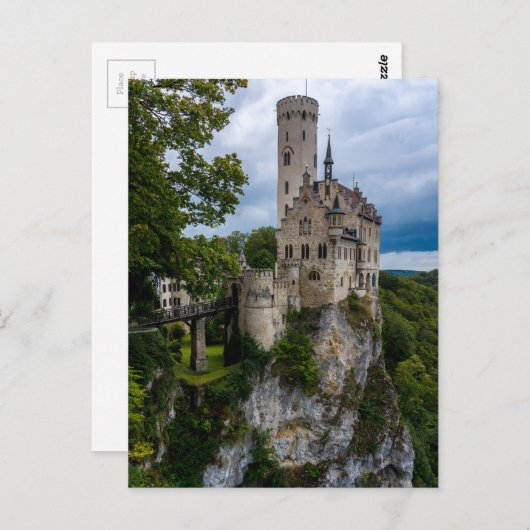 Burg Lichtenstein - Baden-Württemberg - Deutschlan Postkarte (Vorne/Hinten)