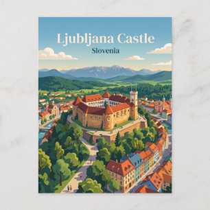 Burg Ljubljana Slowenien Postkarte