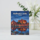 Burg Malbork Polen Postkarte (Stehend Vorderseite)