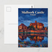 Burg Malbork Polen Postkarte (Vorne/Hinten)