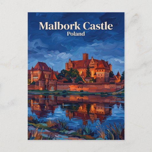 Burg Malbork Polen Postkarte (Vorderseite)