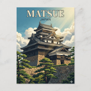 Burg Matsue Japan Postkarte