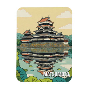 Burg Matsumoto Japan Magnet