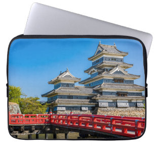 Burg Matsumoto und Brücke Laptopschutzhülle