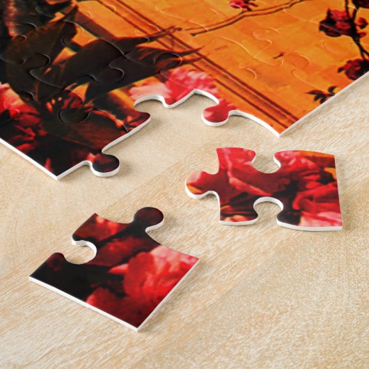 Burg mit Blume Puzzle (Seite)