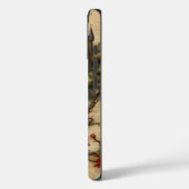 Burg mit Skull Junk Journal Page Case-Mate iPhone Hülle (Rückseite / Links)