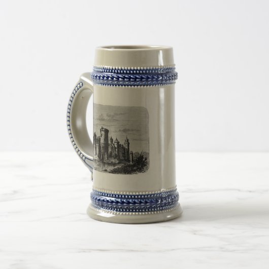 Burg Mittelalter Bierglas (Vorderseite Links)