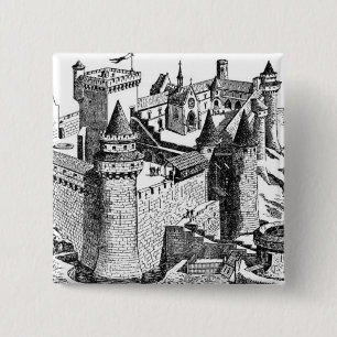 Burg Mittelalter Button