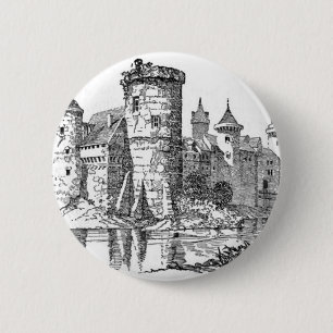 Burg Mittelalter Button