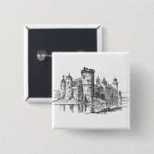 Burg Mittelalter Button (Vorne & Hinten)