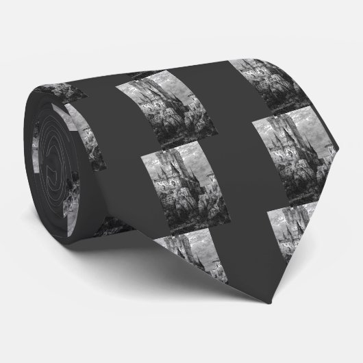 Burg Mittelalter Krawatte (Gerollt)