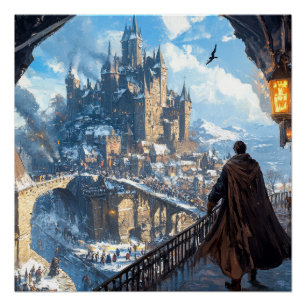 Burg Mittelalter Poster