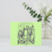 Burg Mittelalter Postkarte (Stehend Vorderseite)