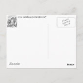 Burg Mittelalter Postkarte (Rückseite)