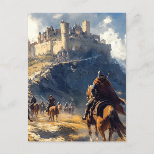 Burg Mittelalter Postkarte
