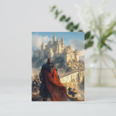 Burg Mittelalter Postkarte (Stehend Vorderseite)