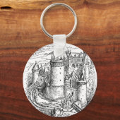Burg Mittelalter Schlüsselanhänger (Vorderseite)