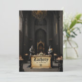 *~* Burg Mittelalterliche Rüstung von KNIGHTS AP88 Einladung (Stehend Vorderseite)