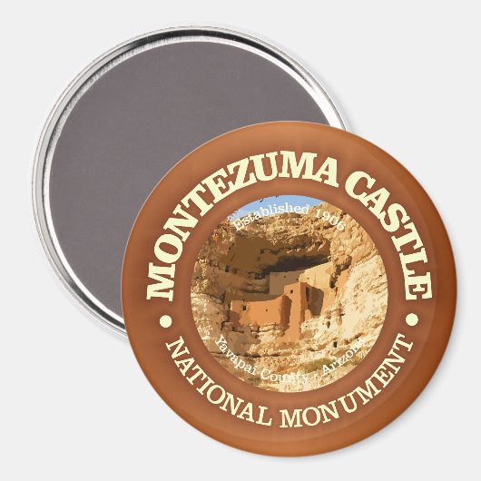 Burg Montezuma (NM) Magnet (Vorderseite/Rückseite)
