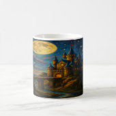 Burg Moonlit - Starry Bridge Fantasy Landschaft Kaffeetasse (Mittel)
