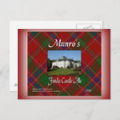 Burg Munro Foulis Postkarte (Vorne/Hinten)