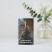 Burg Mysterium| Fantasie Visitenkarte (Stehend Vorderseite)