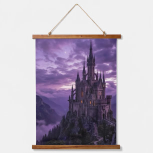 Burg Nacht Wandbehang Teppich