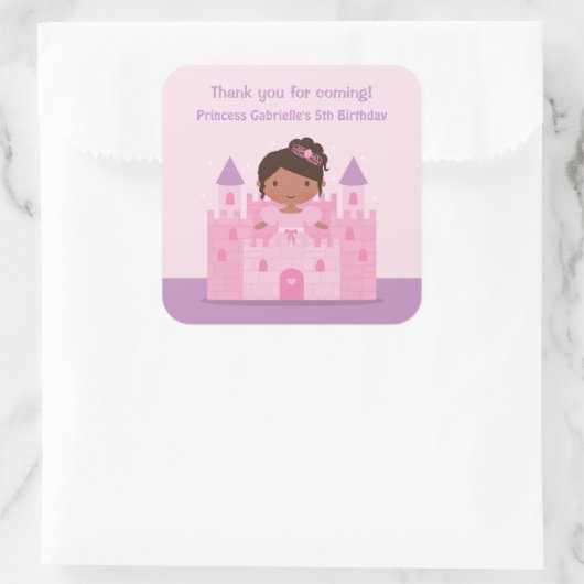 Burg Niedlich Afrikanische Prinzessin Stickers (Tasche)