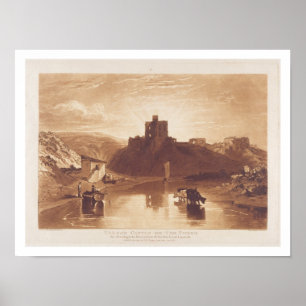 Burg Norham, graviert von Charles Turner (1773-18 Poster