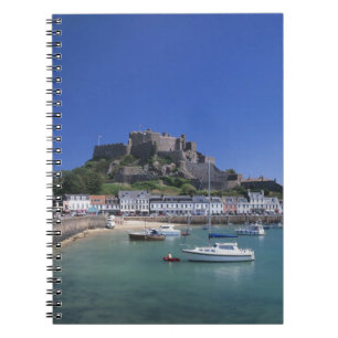Burg Orgueil und Hafen, Gorey, Jersey Notizblock