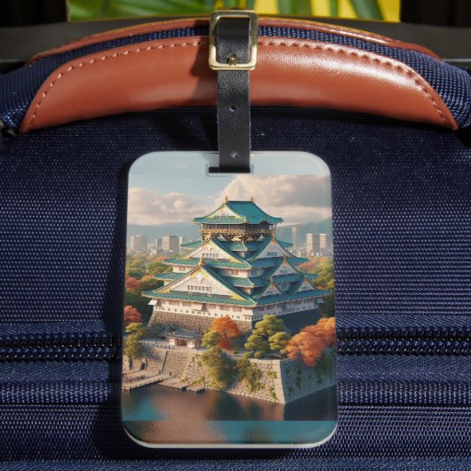 Burg Osaka Burg Japan Landschaft Gepäckanhänger (Vorderseite Insitu 2)