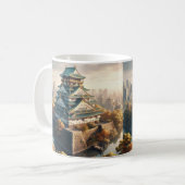 Burg Osaka Burg Japan Landschaft Kaffeetasse (Vorderseite Links)