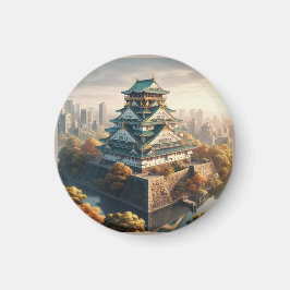 Burg Osaka Burg Japan Landschaft Magnet