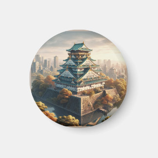 Burg Osaka Burg Japan Landschaft Magnet