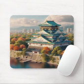 Burg Osaka Burg Japan Landschaft Mousepad (Mit Mouse)