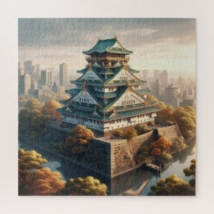 Burg Osaka Burg Japan Landschaft Puzzle